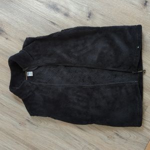 Girls xl Old Navy furry zip vest with pockets